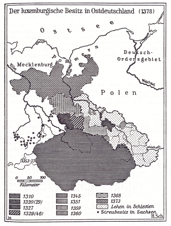 Luxemburger Besitz in Ostdeutschland