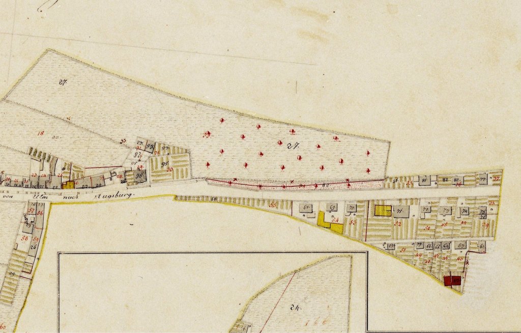 Karte Kriegshaber 1809 Ostteil
