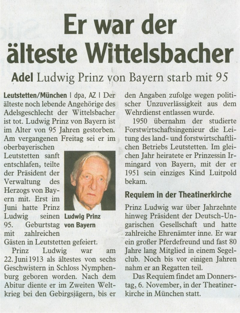 Prinz Ludwig von Bayern